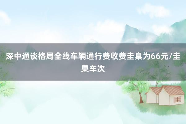 深中通谈格局全线车辆通行费收费圭臬为66元/圭臬车次